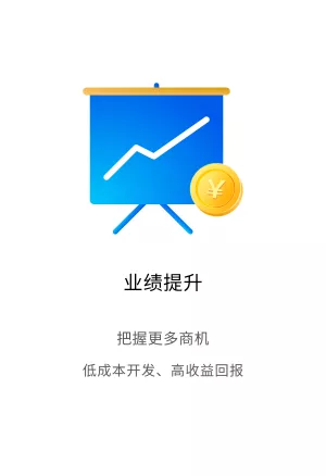 业绩提升，把我更多商机，低成本开发，高效收益回报
